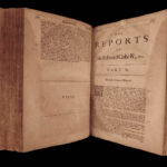 1680 Edward Coke Reports ENGLISH LAW Judicial Court Cases England HUGE FOLIO