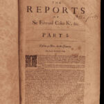 1680 Edward Coke Reports ENGLISH LAW Judicial Court Cases England HUGE FOLIO