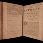 1680 Edward Coke Reports ENGLISH LAW Judicial Court Cases England HUGE FOLIO