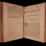 1680 Edward Coke Reports ENGLISH LAW Judicial Court Cases England HUGE FOLIO