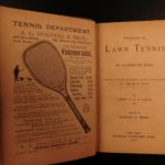 1887 Lawn TENNIS Game of Skill Peile Strategy Rules Sports Exercise Racquet