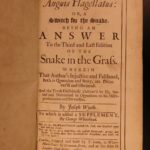 1699 QUAKERS 1ed Anguis Flagellatus Foxonian Joseph Wyeth George Whitehead