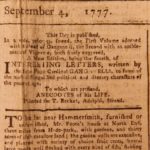 1777 Revolutionary War London Newspaper America General Howe Army Washington