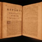 1680 Edward Coke Reports ENGLISH LAW Judicial Court Cases England HUGE FOLIO
