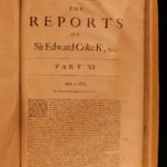 1680 Edward Coke Reports ENGLISH LAW Judicial Court Cases England HUGE FOLIO