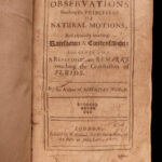 1677 SCIENCE 1st ed Hale Observations of Natural Motions Gravity Fluids Wine