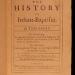 1707 Infant Baptism Wall Catholic Pedobaptism Prebyterian Protestant Controversy