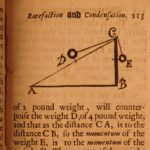 1677 SCIENCE 1st ed Hale Observations of Natural Motions Gravity Fluids Wine