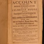 1677 History of London 1ed Domus Carthusiana Charterhouse Hospital Sutton Herne