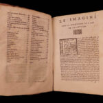 1556 Mythology 1st ed Vincenzo Cartari Images of the gods Italian Art Handbook