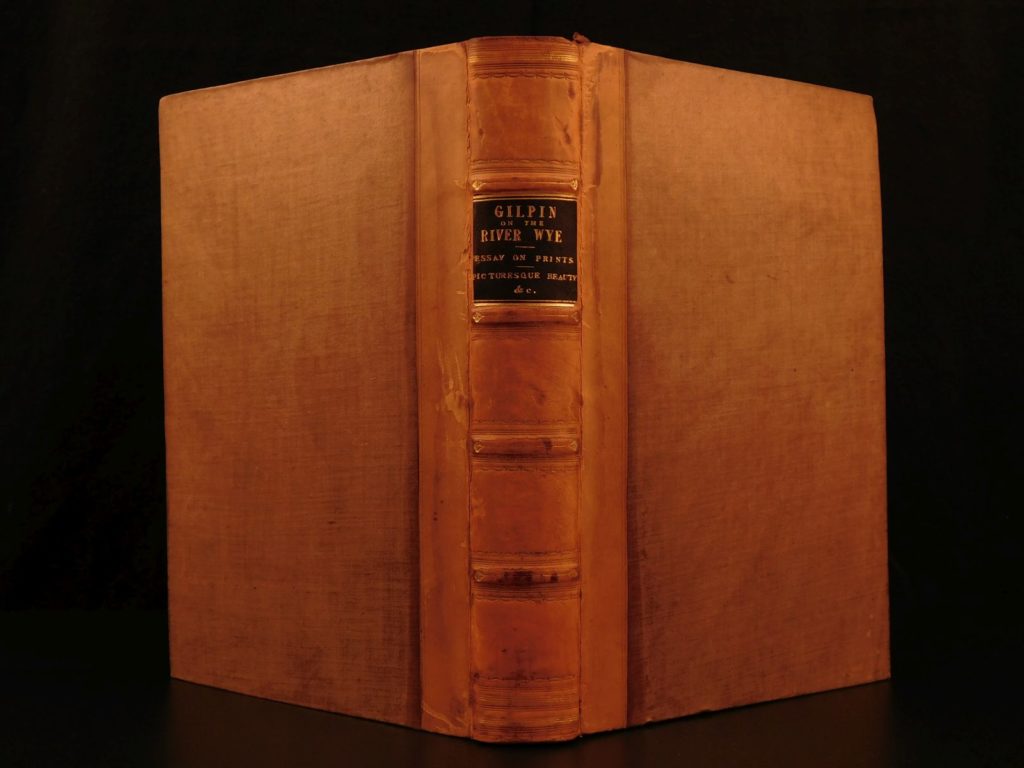 1794 gilpin river wye picturesque essay on prints illustrated three essays | <em>william gilpin was an english artist, anglican cleric, schoolmaster and author. He was most notable as one of the originators of the concept of the picturesque, a set of rules for depicting nature. This notion would be expounded upon and expanded by other contemporary philosophers. </em> <em> </em> <em>three great works bound together from william gilpin:</em> <ul> <li><em>observations on the river wye</em></li> <li><em>an essay on prints</em></li> <li><em>three essays</em></li> </ul> <em>two of the three works contain full-page engraved plates throughout! </em>