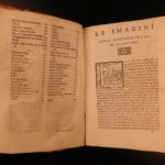 1556 Mythology 1st ed Vincenzo Cartari Images of the gods Italian Art Handbook