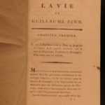 1791 1ed William Penn QUAKER Pennsylvania Philadelphia CONSTITUTION Marsillac