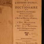 1680 Gentleman’s Dictionary Horse Riding Equestrian Navigation Military Guillet