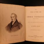 1859 George Stephenson Railway Engineer Railroads Trains Steam Engines