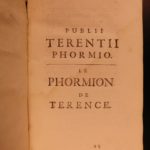 1699 Life & Comedies of TERENCE Greek Roman Plays Theatre French Latin Dacier 3v