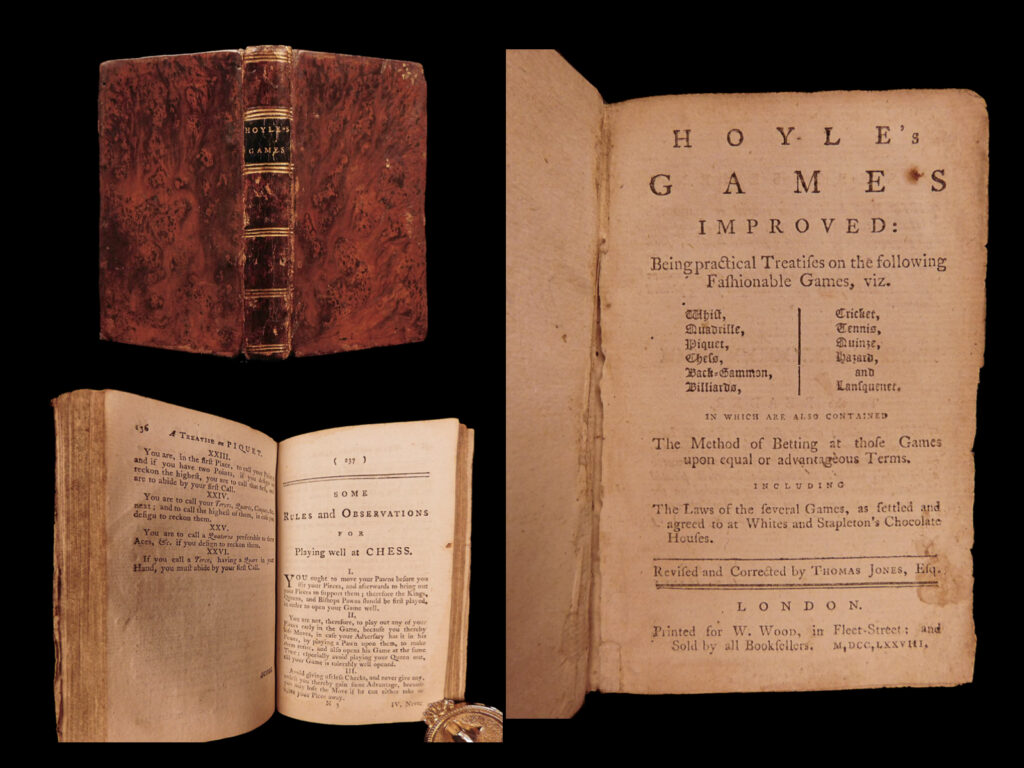 Hoyle’s games improved. Edmond hoyle.