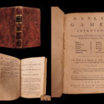 1778 Hoyle’s GAMES Cards Poker Gambling CHESS Tennis Archery Billiards Cricket