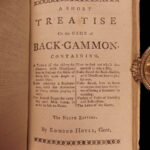 1778 Hoyle’s GAMES Cards Poker Gambling CHESS Tennis Archery Billiards Cricket