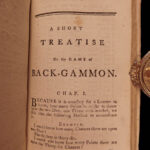 1778 Hoyle’s GAMES Cards Poker Gambling CHESS Tennis Archery Billiards Cricket