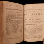 1778 Hoyle’s GAMES Cards Poker Gambling CHESS Tennis Archery Billiards Cricket