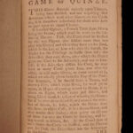 1778 Hoyle’s GAMES Cards Poker Gambling CHESS Tennis Archery Billiards Cricket