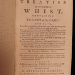1778 Hoyle’s GAMES Cards Poker Gambling CHESS Tennis Archery Billiards Cricket