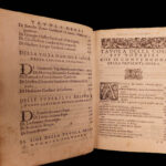 1568 RARE Lives of Catholic Popes Cardinals Girolamo Garimberto Italian Papacy