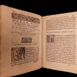 1568 RARE Lives of Catholic Popes Cardinals Girolamo Garimberto Italian Papacy