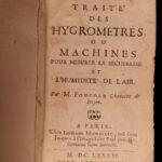1686 Science of Hygrometry 1st ed Foucher Hygrometers Meteorology Weather Boyle