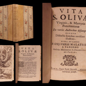 Vita S. Olivae Virginis, & Martyris Panormitanae. Onofrio Malatesta.