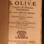 1729 Life of Saint Olivia Palermo Malatesta Arab Captive Mosque of Olive Tunisia