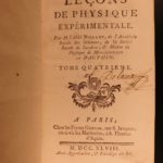 1745 EXQUISITE Physics Experiments Nollet French Science Clocks Illustrated 4v