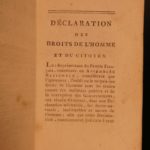 1791 1ed Pocket French Constitution National Assembly France French Revolution
