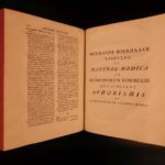 1769 Aphorisms of Surgery Dutch Herman Boerhaave Medicine van Swieten Commentary