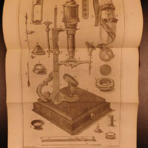 1764 Baker Microscope SCIENCE Chemistry Biology Experiments Salt Crystals RARE