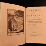 1797 EXQUISITE Bernardin Saint-Pierre Etudes Nature Illustrated Botany Plants