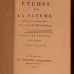 1797 EXQUISITE Bernardin Saint-Pierre Etudes Nature Illustrated Botany Plants