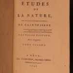 1797 EXQUISITE Bernardin Saint-Pierre Etudes Nature Illustrated Botany Plants