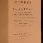 1797 EXQUISITE Bernardin Saint-Pierre Etudes Nature Illustrated Botany Plants