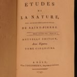 1797 EXQUISITE Bernardin Saint-Pierre Etudes Nature Illustrated Botany Plants