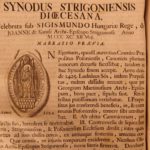 1742 Sacra Concilia Councils Medieval Hungary Jesuit Peterfi Karoly Hungarian