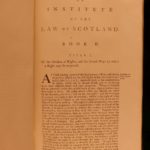 1785 Erskine Institute Law of Scotland Scottish WITCHCRAFT Sorcery Mackenzie