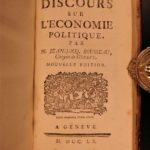 1766 Good Farmer + Political Economy Agriculture Cooking Farming Rousseau 2in1