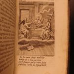 1685 Benedictine Monastics BIBLE Illustrated Chemin Royal la Croix Haeften RARE