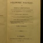 1817 Jean Baptiste SAY Economics Finance Supply Demand French Politics Napoleon