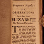 1694 Arcana Aulica Court & Courtier Walsingham English Politics Queen Elizabeth