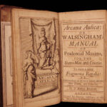 1694 Arcana Aulica Court & Courtier Walsingham English Politics Queen Elizabeth