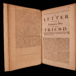 1693 English State Tracts King Charles II England Popish Plot Parliament Letters