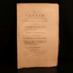 1784 1st ed American Revolutionary WAR Letter of Henry Clinton British Military